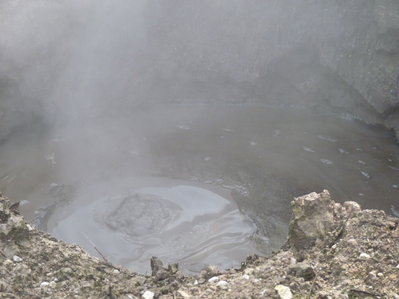 Zone g&eacute;othermique &agrave; Kuirau Park, Rotorua, en Nouvelle-Z&eacute;lande